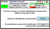 Detective X RAPiD Software Interface ID Mode Screen 2