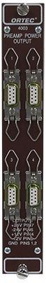 ORTEC 4003 Preamplifier Power Output
