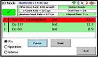 Detective-X RAPiD Software Interface ID Mode Screen 1